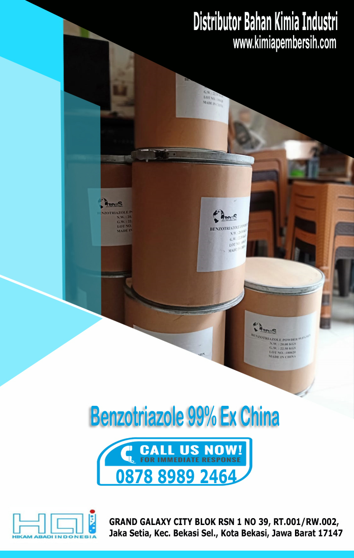 Benzotriazole 99% ex china Cilegon | Surabaya | Bogor
